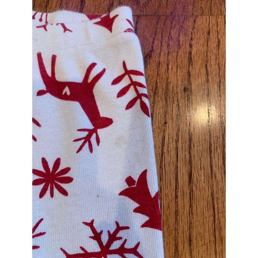Hanna Andersson Scandi Cane Long John Holiday Cotton Pajama Set | Size 8